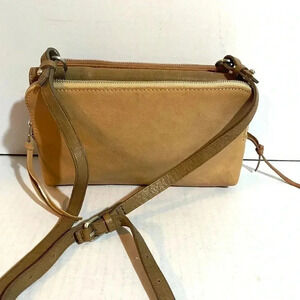 Madewell brown beige leather crossbody handbag